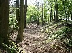 Blick in das Vorwerk des äußeren Walls