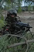 lMG HK21 auf Dreibein