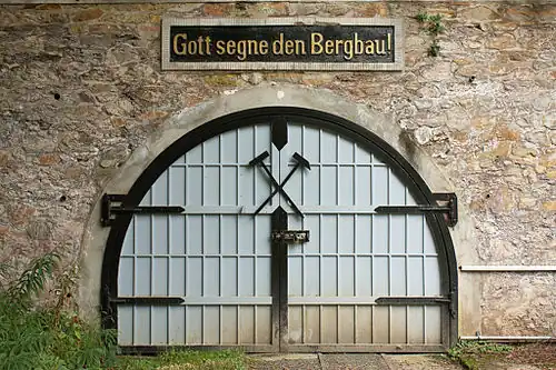Mundloch (Stolleneingang) der Grube Fortuna