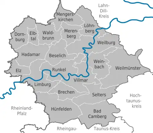 Städte und Gemeinden im Landkreis