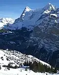 Mürren mit Eiger und Mönch