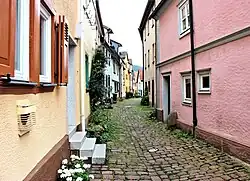 Die Muschelgasse im Historischen Fischerviertel