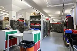 Museumsinterner Elektronik-Shop mit über 1&nbsp;Mio. Bauteilen