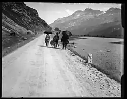 Musikgruppe Fränzli bei Sils, um 1900
