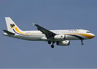 Airbus A320 der Myanmar Airways International