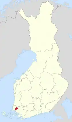 Lage von Mynämäki in Finnland