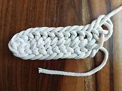 …eine weitere Reihe folgen soll, müssen zunächst 2 Basisstiche ausgeführt werden.