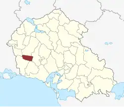 Lage des Kvislemark Sogn in der Næstved Kommune