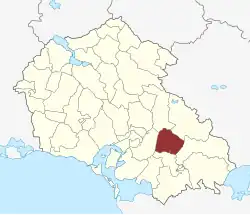 Lage des Næstelsø Sogn in der Næstved Kommune