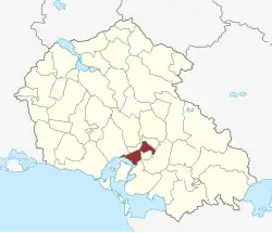 Lage des Sankt Mortens Sogn in der Næstved Kommune