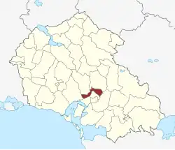 Lage des Sankt Peders Sogn in der Næstved Kommune