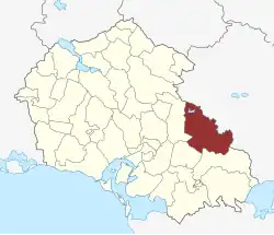 Lage des Toksværd Sogn in der Næstved Kommune