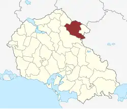 Lage des Tybjerg Sogn in der Næstved Kommune