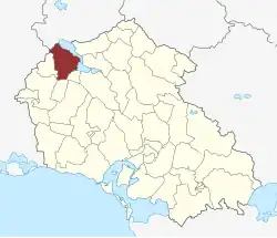 Lage des Tystrup Sogn in der Næstved Kommune