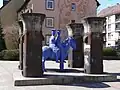 „Reiterstandbild mit Säulenumstellung“ (1992) – Andreij-Sacharow-Platz, Nürnberg