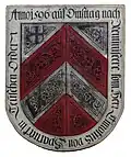 Aufschwörschild des Deutschordensritters Timoteus von Sparneck (1596) in St. Jakob (Nürnberg)