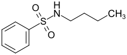 Strukturformel von N-Butylbenzolsulfonamid