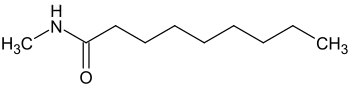 Strukturformel von N-Methylnonanoylamid