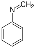 Strukturformel von N-Methylidenanilin