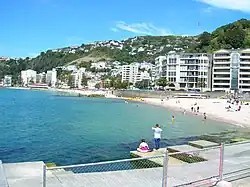 Ein Teil der Oriental Bay