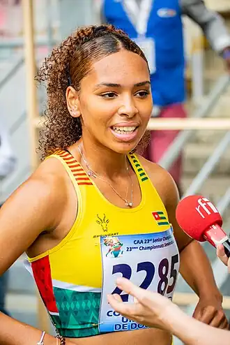 Naomi Akakpo bei den Afrikameisterschaften 2024 in Douala