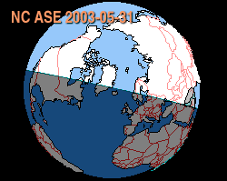 Animation der ringförmigen Sonnenfinsternis vom 31. Mai 2003