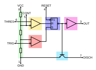 Blockschaltbild des 555