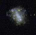 Die Galaxie NGC 1156 aufgenommen von GALEX