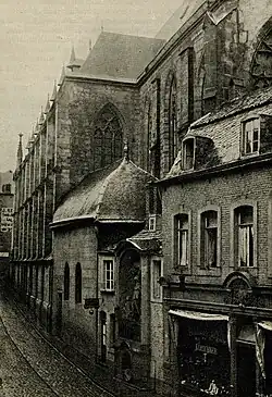 Südseite mit Loretokapelle und Kreuzigungsnische, vor 1894