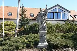 Barockfigur des Hl. Florian, einst auf der Schlossbrücke