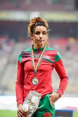 Noura Ennadi bei den Afrikameisterschaften 2024 in Douala