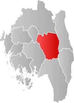 Lage der Kommune in der Provinz Østfold