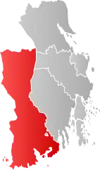 Lage der Kommune in der Provinz Vestfold