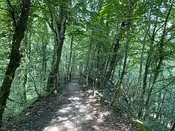 Extreme Geländeabstürze rechts und links vom Wanderweg