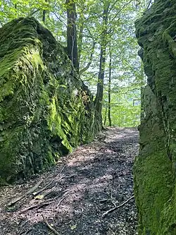 Felsentor - Steinbruch-Relikt am Deipenbecker Kopf