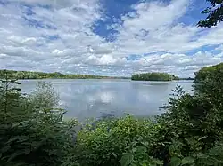 Blick von Nord-Westen auf die Vogelinsel