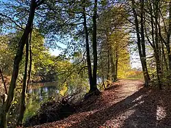 Wupperweg am rechten Ufer der Wupper im NSG Wupper