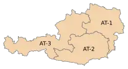 Die NUTS-1-Regionen Österreichs