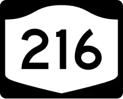 Straßenschild der New York State Route 216