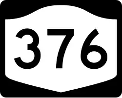 Straßenschild der New York State Route 376