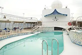 Der Seahorse Pool auf dem Sonnendeck