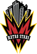 NY/NJ MetroStars Hauptlogo von 1996–2002