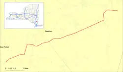 Karte der New York State Route 216