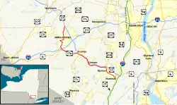 Karte der New York State Route 17M