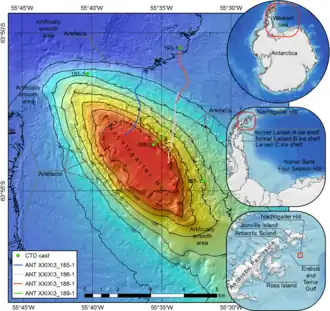 Bathymetrische Karte