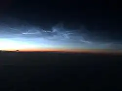 Während eines Transatlantikflugs aufgenommen