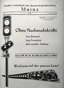 Arbeitskräftemangel 1963: Nachwuchs gesucht