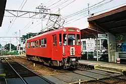 Triebwagen der Baureihe Mo&nbsp;600 in Shin-Seki (1995)