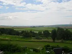 Talkessel Rimavská kotlina von Veľký Blh aus gesehen, Okres Rimavská Sobota