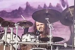 Schlagzeuger Jann Hillrichs live auf dem Rockharz Open Air 2019